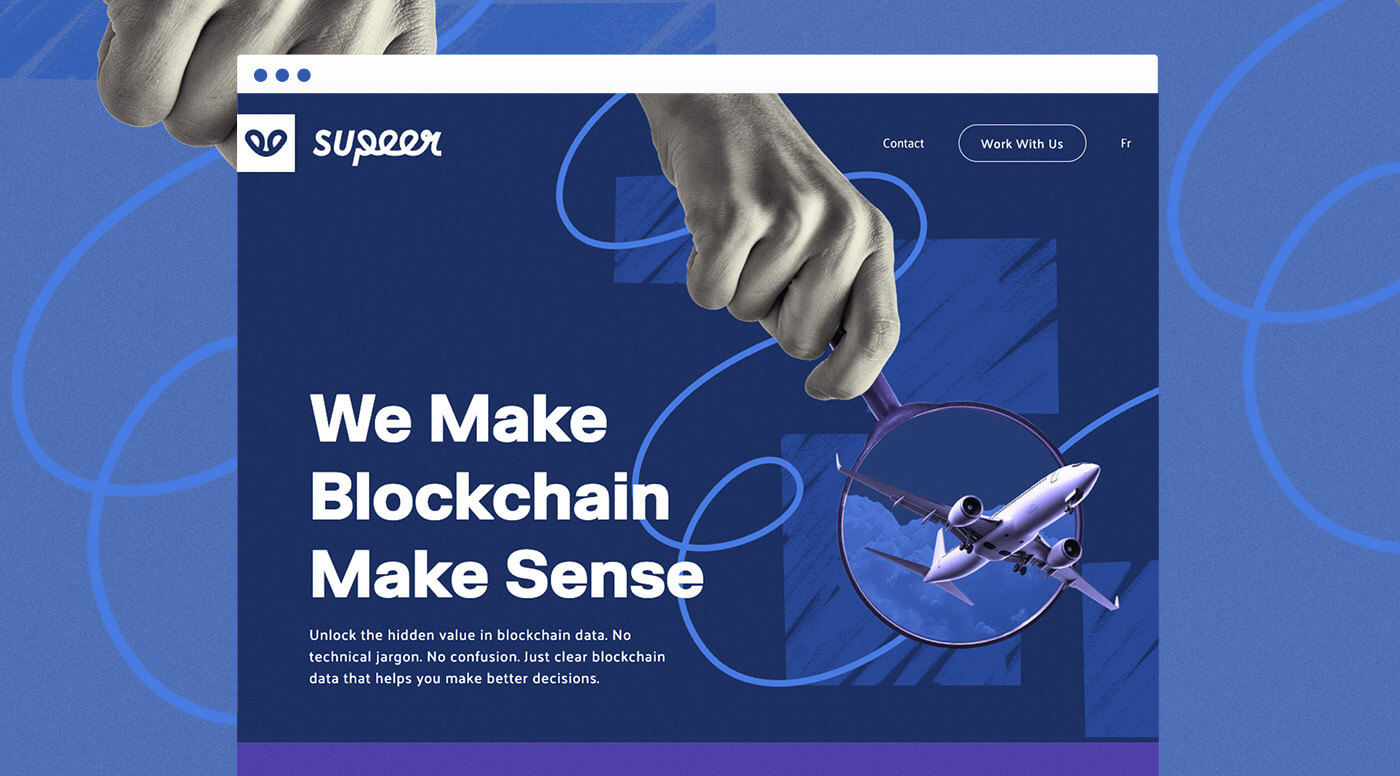 Mockup desktop - site web de la compagnie Supeer