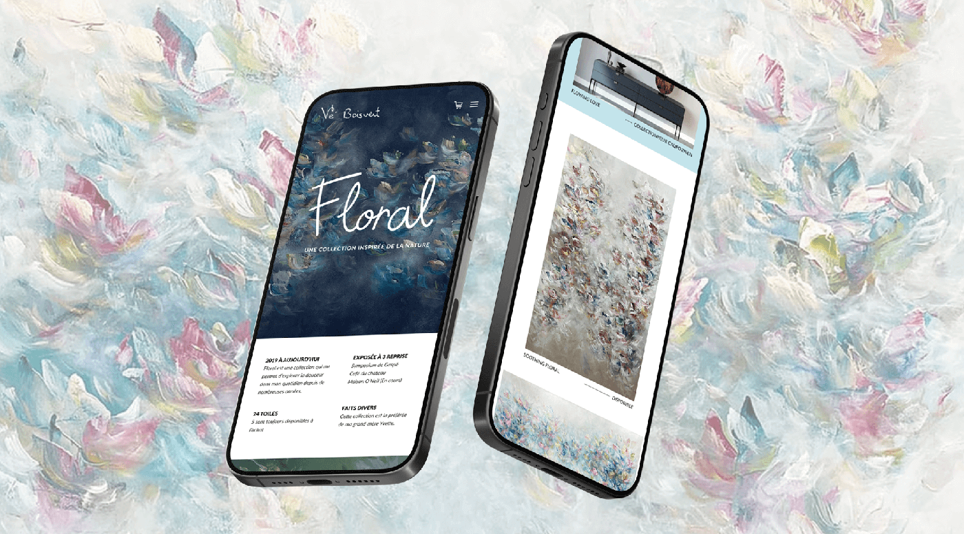 Site Web Véboisvert - Page collection mobile